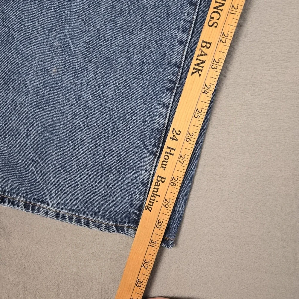 Levi's Jeans Womens 22W 501 90s Straight Denim Button Fly Classic Premium Blue